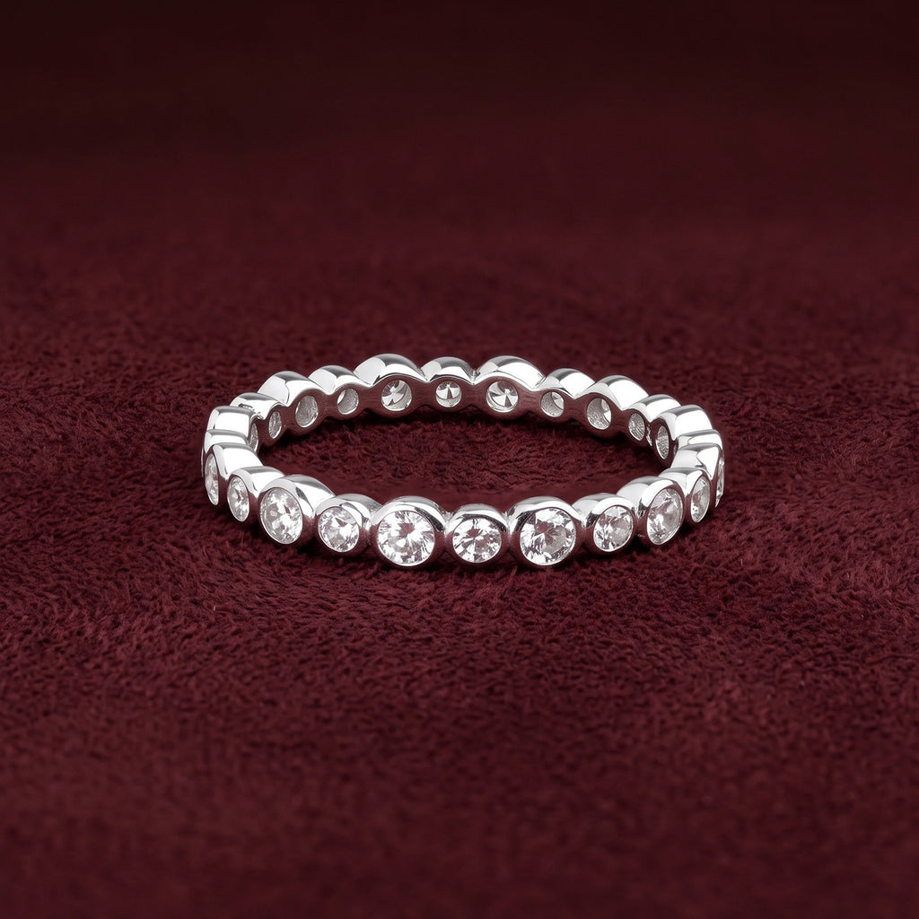 Bubble Glow Bezel Ring