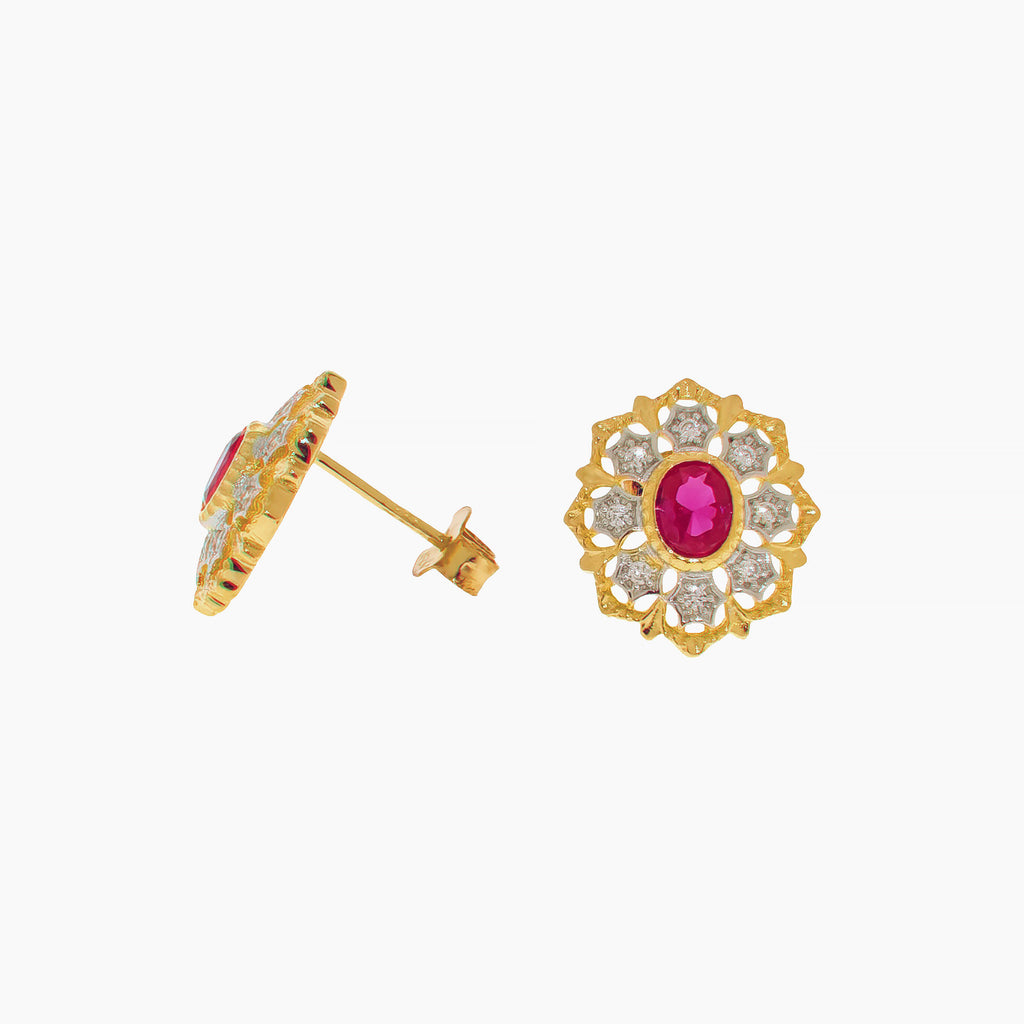 Vintage Floral Earrings
