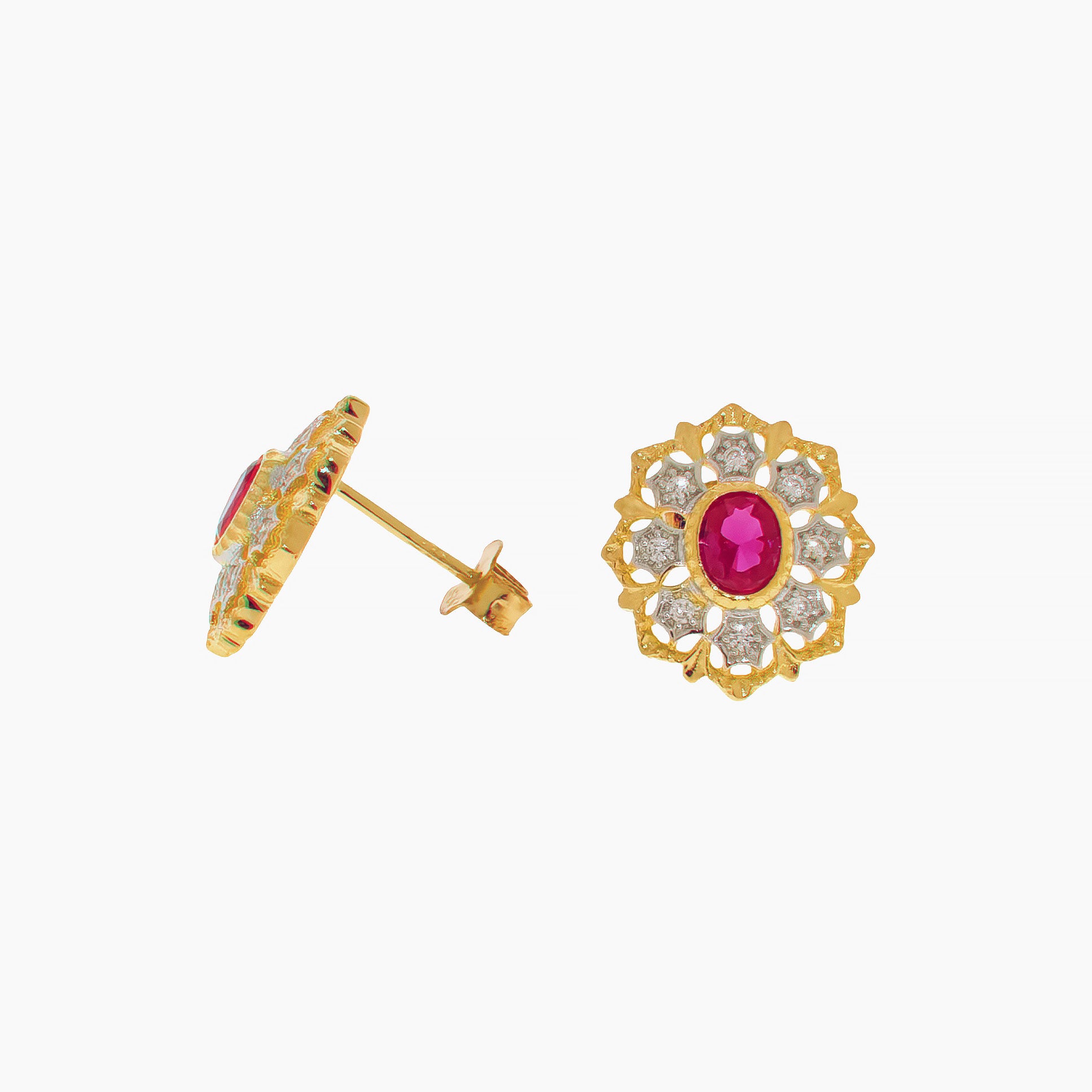 Vintage Floral Earrings