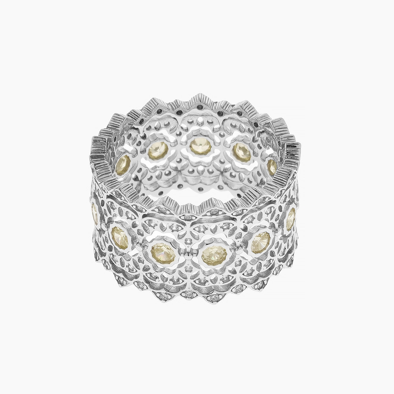 Intricate Lace Wide Band