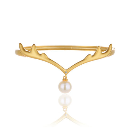 Bracelet en bois de perles d'eau douce PB1001