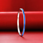 Bracelet à pile étroite en émail B0881