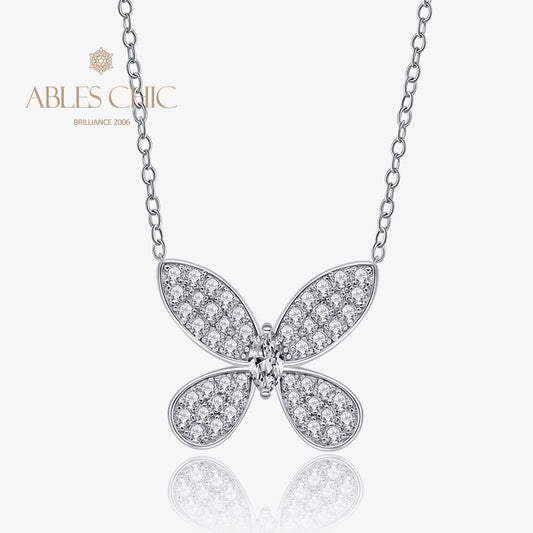 Pendentif Papillon Pavé P0729