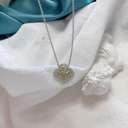 Pendentif Trèfle Béryl P0682