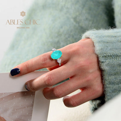 Bague de mariage Lab Paraiba R0871