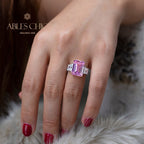 Bague de fiançailles Lab Emeraude Paraiba R0314