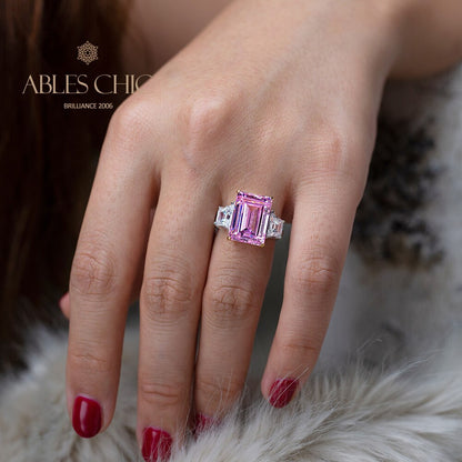 Bague de fiançailles Lab Emeraude Paraiba R0314