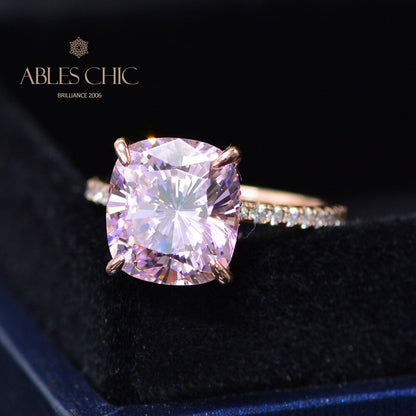 Bague de mariage coussin Kunzite R0947