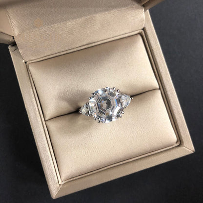 Bague de mariage octogone tanzanite R0324