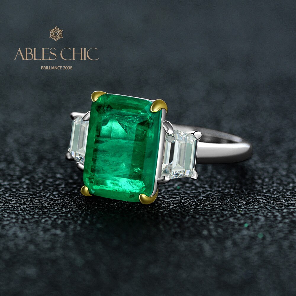 Bague de fiançailles Lab Emeraude Paraiba R0314