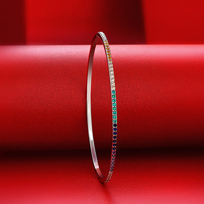 Bracelet arc-en-ciel étroit B0879