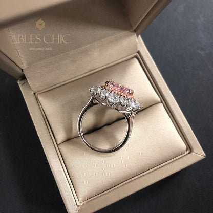 Bague de fiançailles morganite R0387