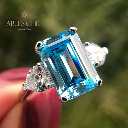 Bague de fiançailles Lab Paraiba R0878