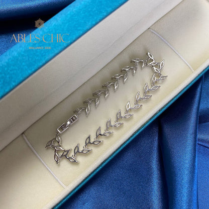 Bracelet Feuille Marquise B0827