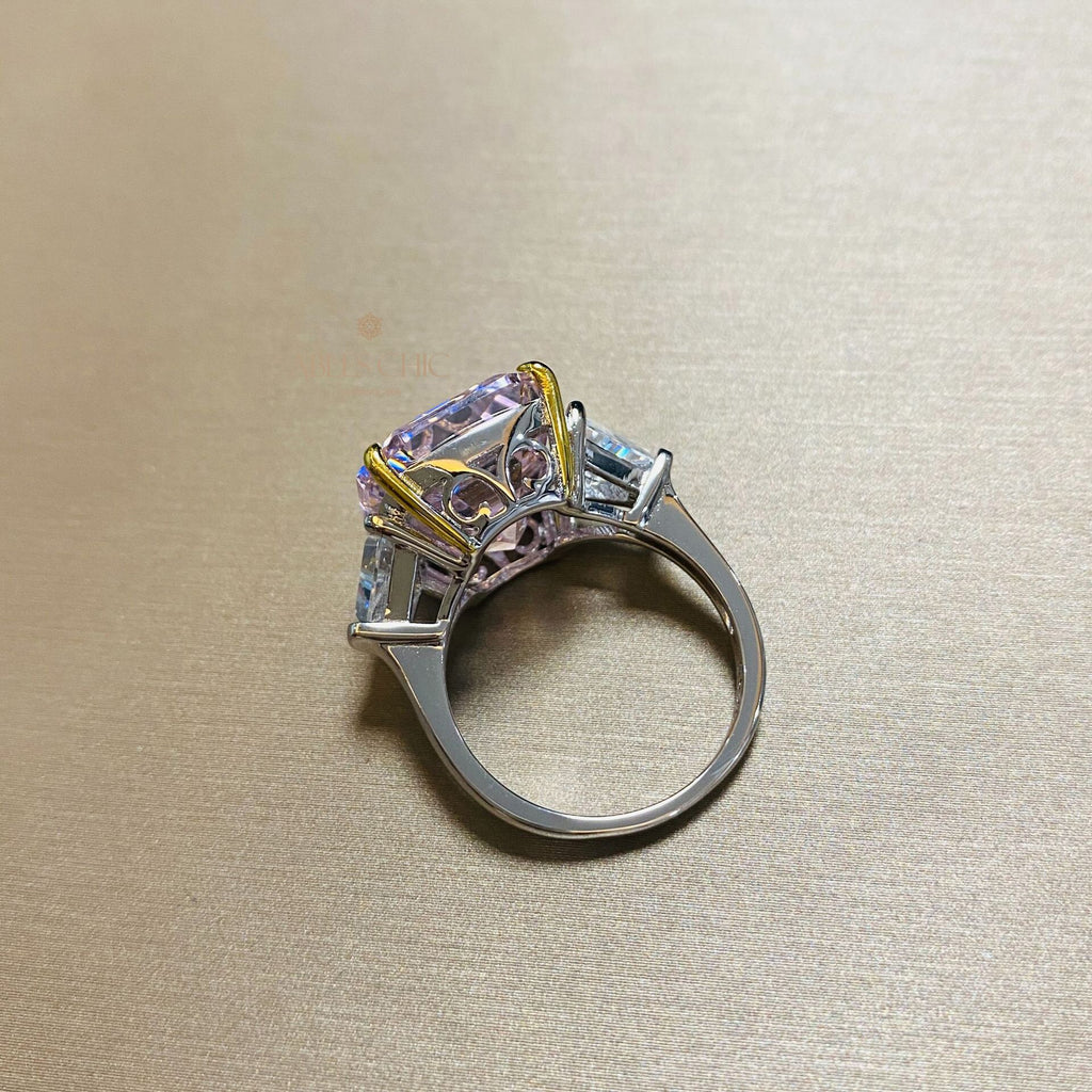 Bague de mariage fluorite morganite R0311