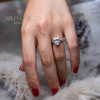 Bague de mariée solitaire coeur Kunzite R0308