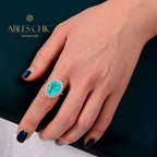 Bague de déclaration Paraiba R0320