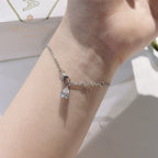 Bracelet glacé papillon pavé B0486