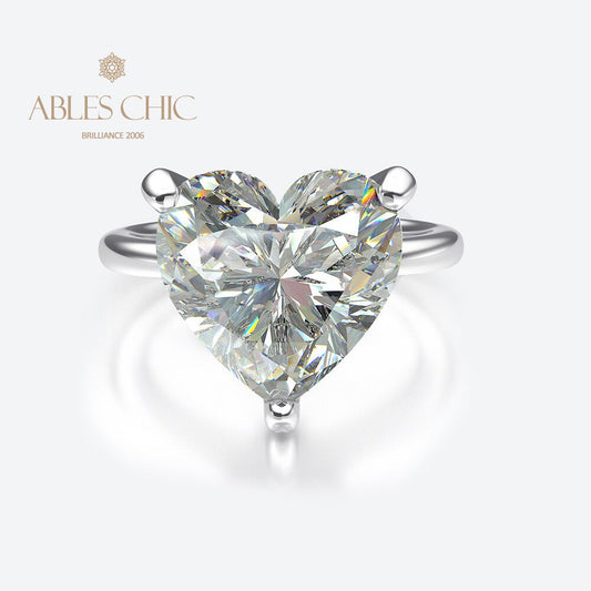 Bague de mariée solitaire coeur Kunzite R0308