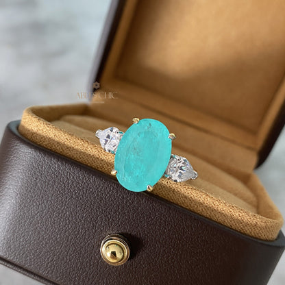 Bague de mariage Lab Paraiba R0871