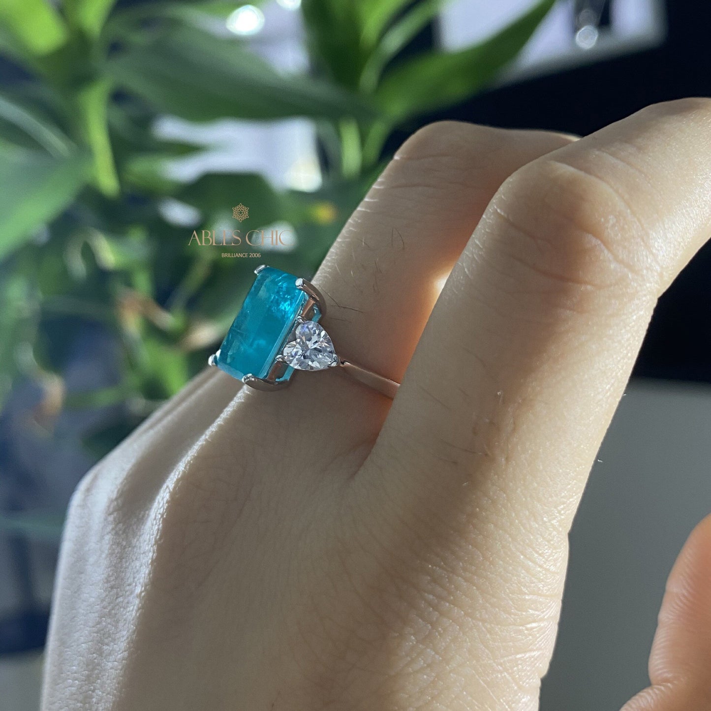 Bague de fiançailles Lab Paraiba R0878