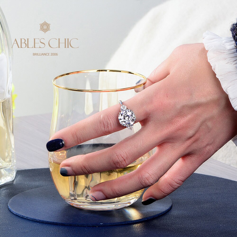 Bague de mariage octogone tanzanite R0324