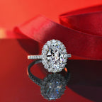 Bague de fiançailles ovale citrine R1021