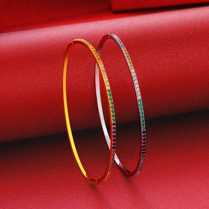 Bracelet arc-en-ciel étroit B0879