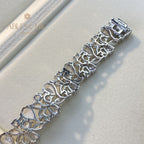 Bracelet de mariée floral glacé B0630