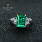 Bague de fiançailles Lab Emeraude Paraiba R0314