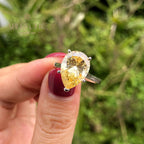 Bagues d'humeur solitaire poire R0349
