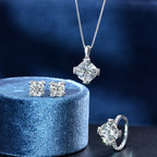 Bague de fiançailles solitaire carrée R1015