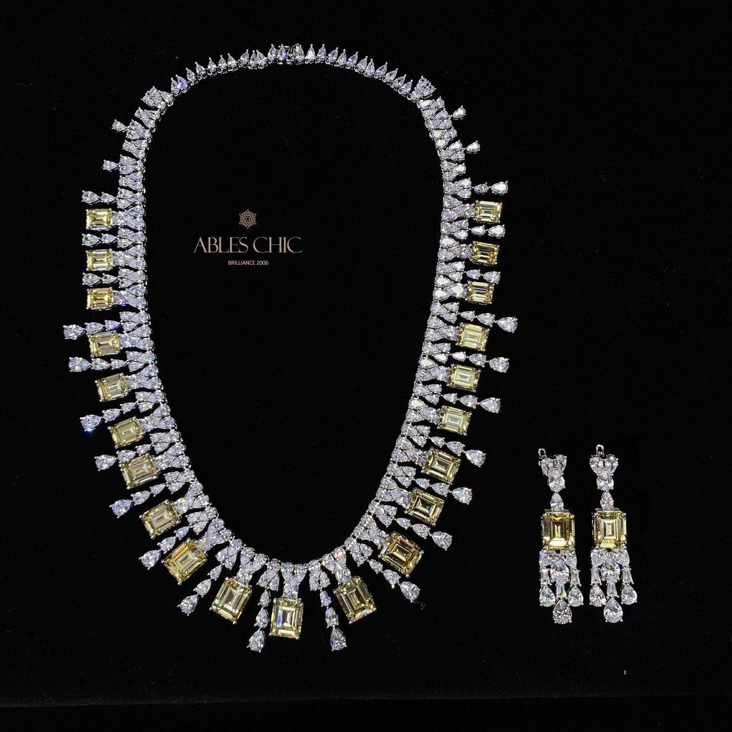Collier guirlande de mariage Sphène P0694