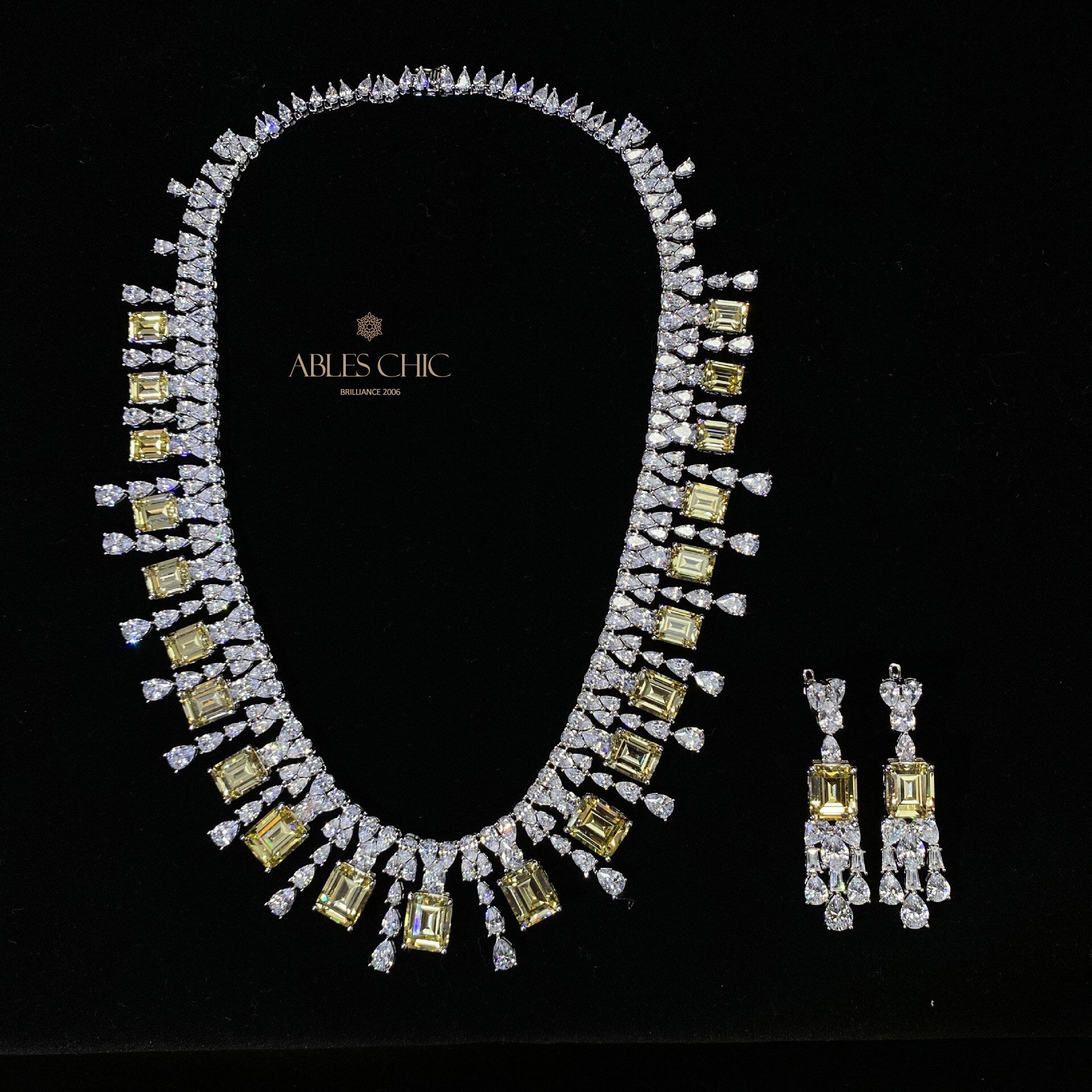 Collier guirlande de mariage Sphène P0694