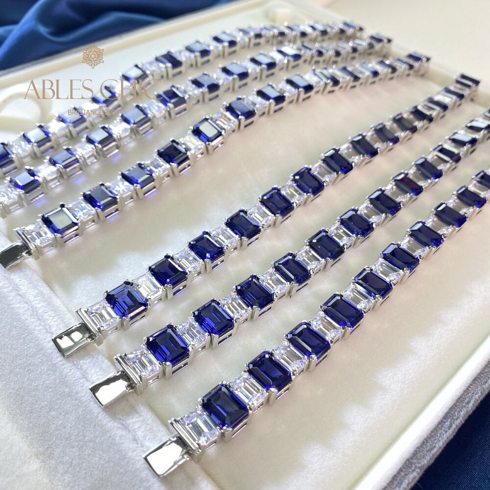 Bracelet de mariées saphir B0628