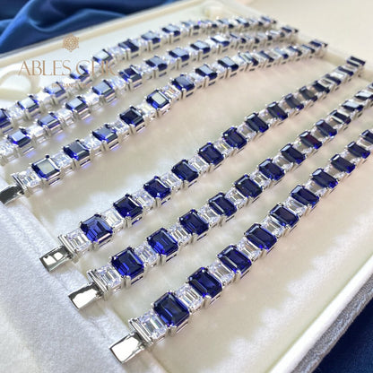 Bracelet de mariées saphir B0628