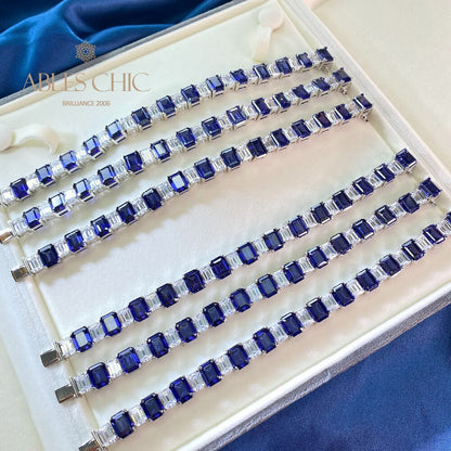 Bracelet de mariées saphir B0628