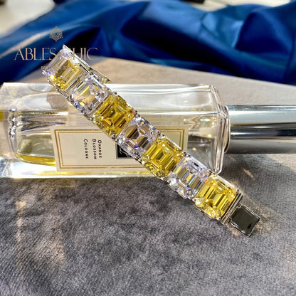 Bracelet de mariée citrine B0636