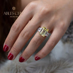 Bague de fiançailles Lab Emeraude Paraiba R0314