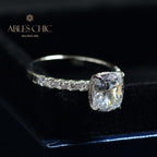 Bague de fiançailles diamant R0943