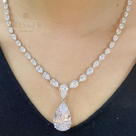 Collier de mariées en tourmaline blanche B0507