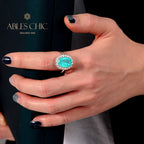 Bague de déclaration Paraiba R0320