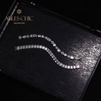 Bracelet de mariée glacé taille émeraude B0452