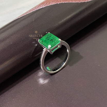 Bague de mariée émeraude R0881