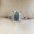 Bague de mariée émeraude R0881