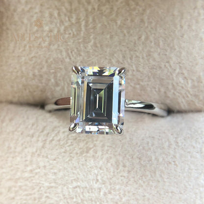 Bague de mariée émeraude R0881