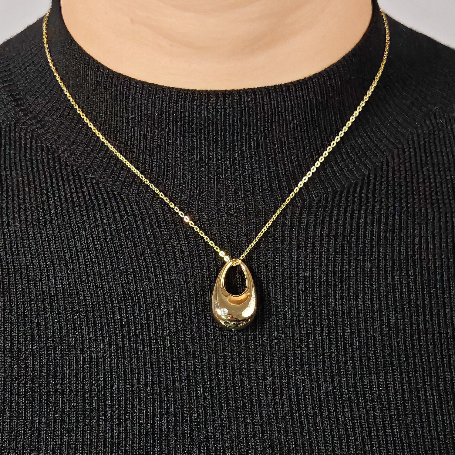 Open Teardrop Pendant