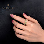 Bague de déclaration en scapolite R0950