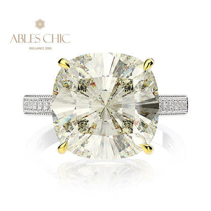 Bague cocktail coussin morganite R0872