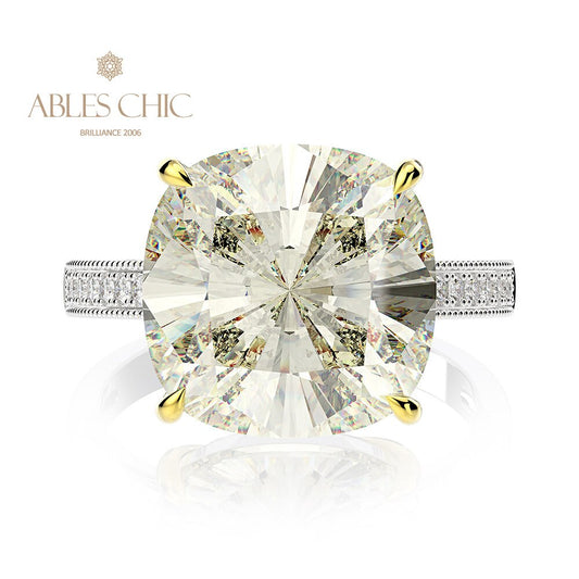 Bague cocktail coussin morganite R0872
